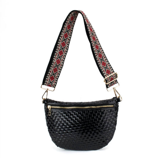 Women's Fiona Checkered Woven Bum Bag