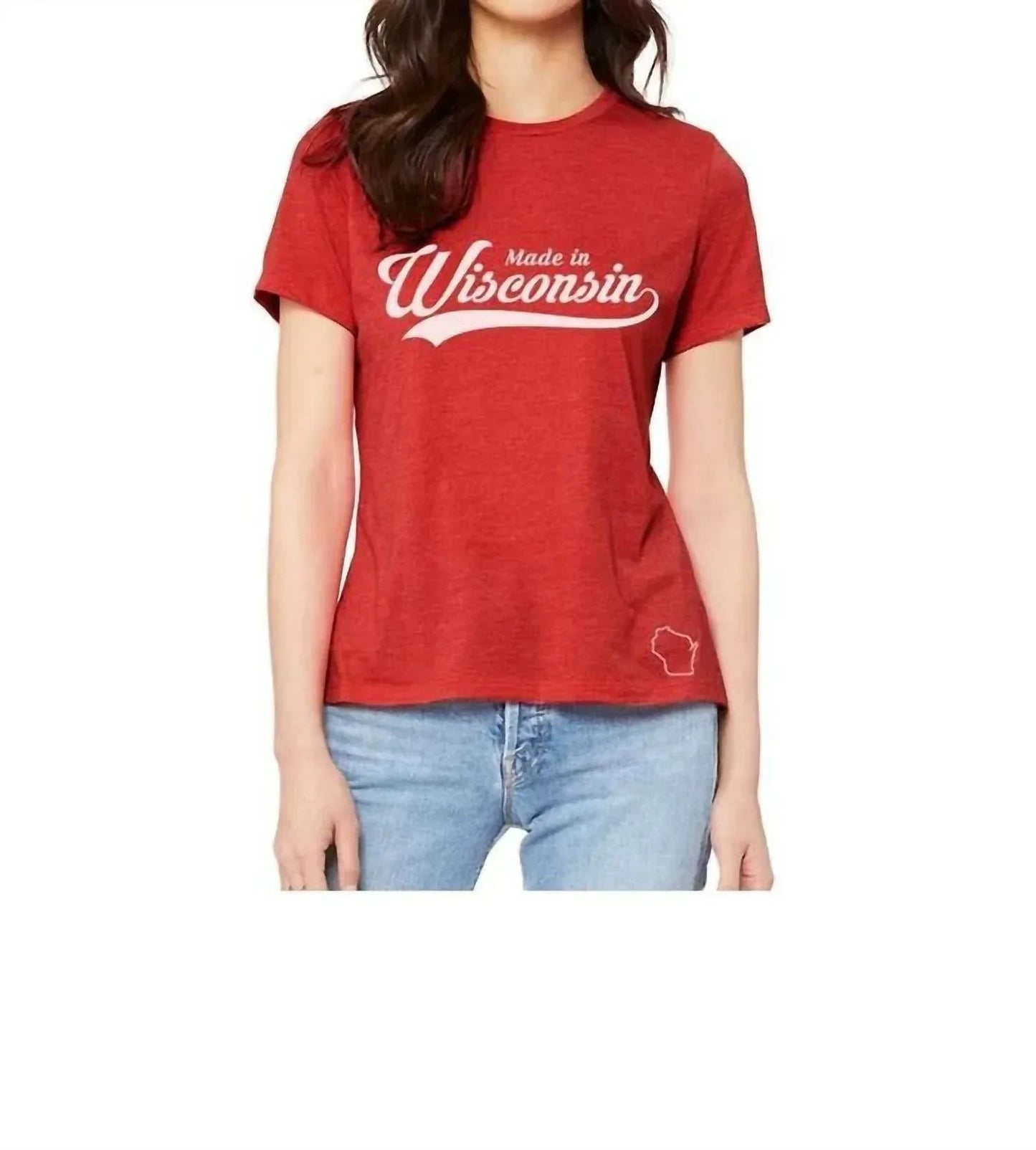 Damen-T-Shirt „Made In Wisconsin“