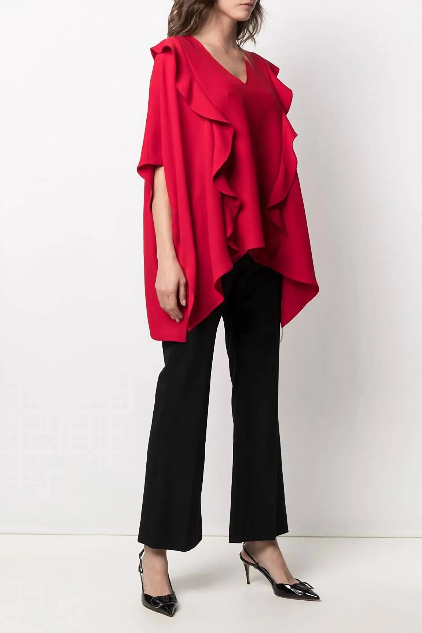 Bluse mit Raffrüschen
