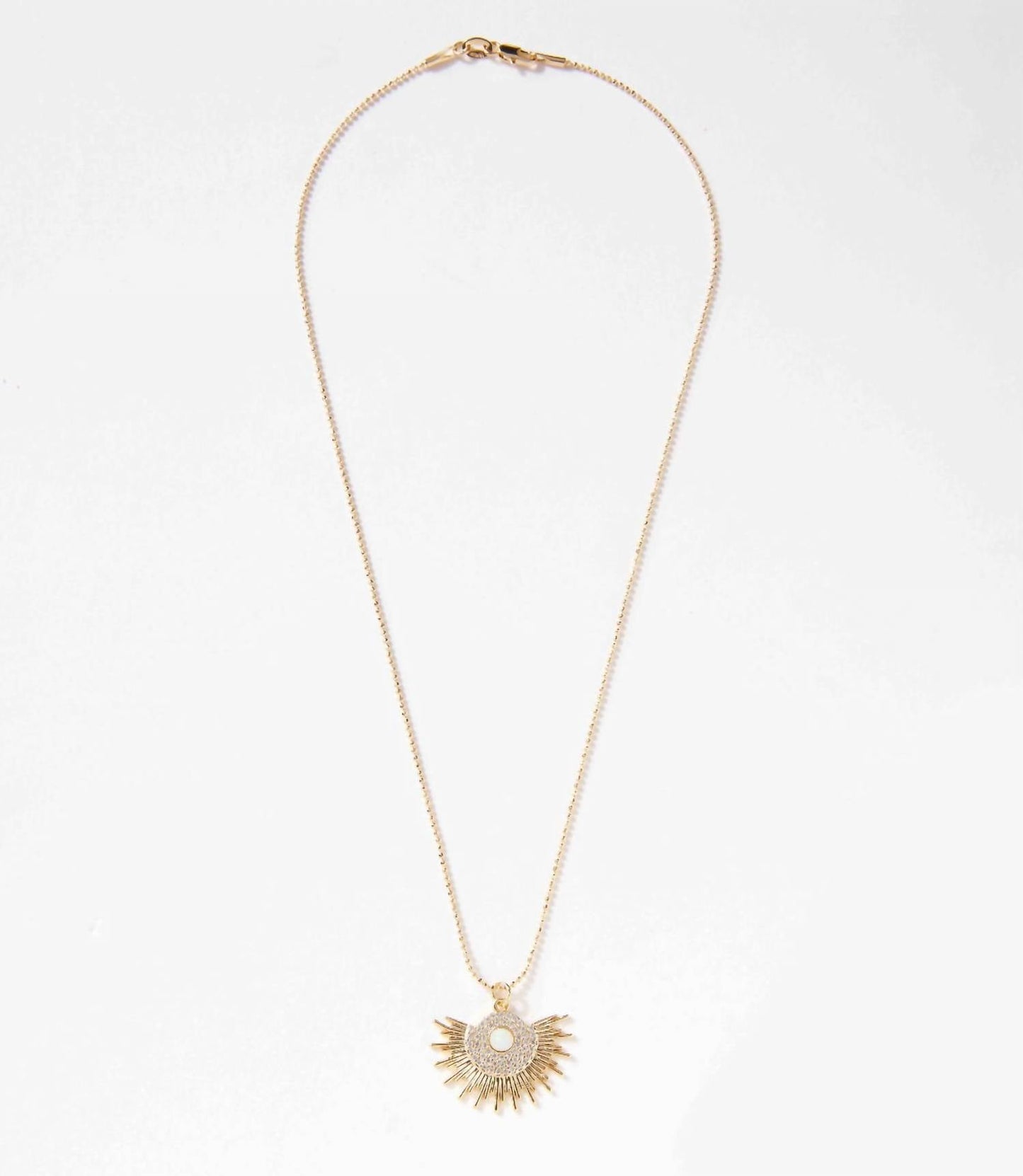 Women's Opal Sunburst Necklace