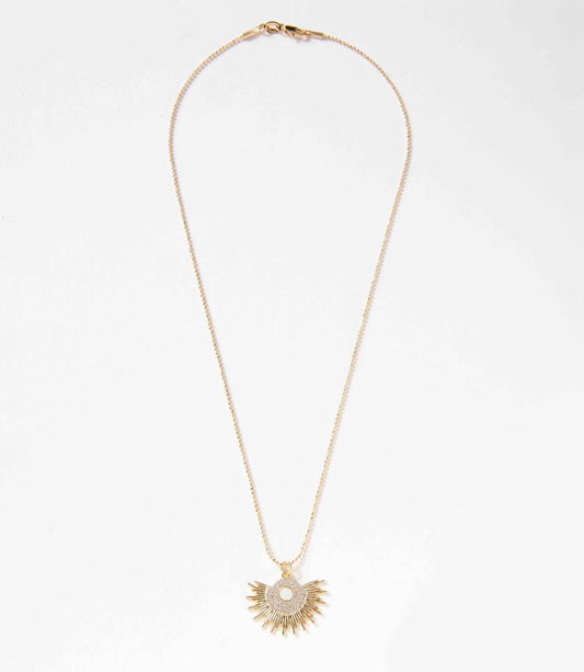 Women's Opal Sunburst Necklace