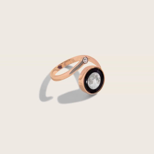 Women's Cosmic Spiral Adjustable Ring