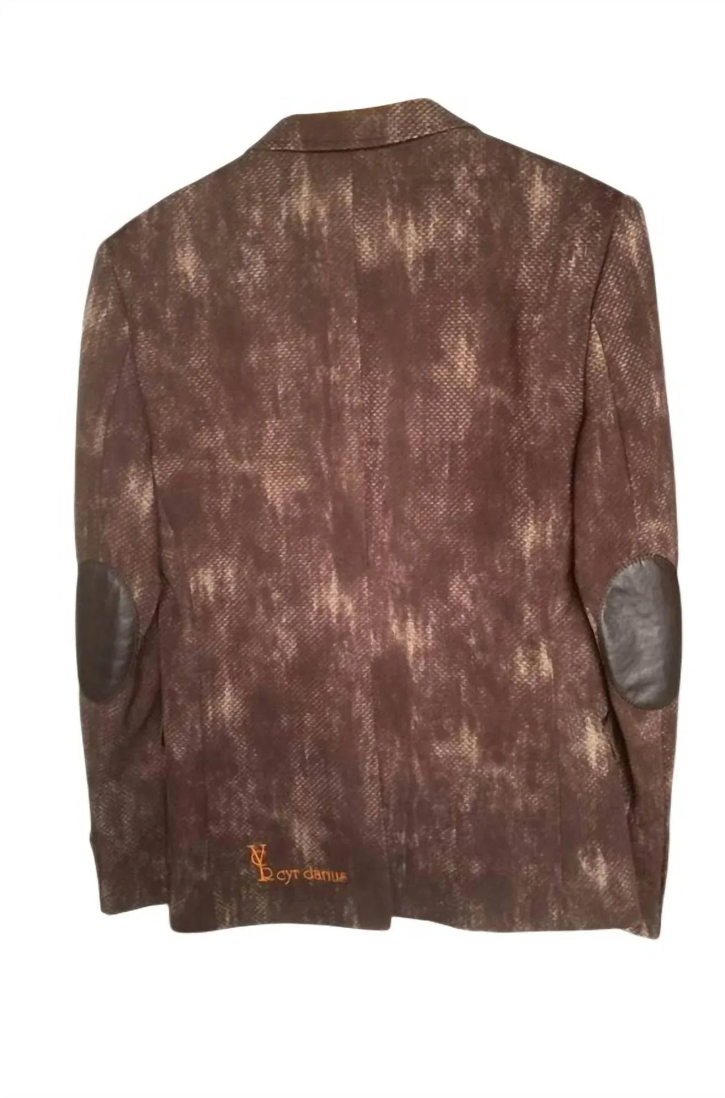 Damen-Blazer aus Wolle und Leder