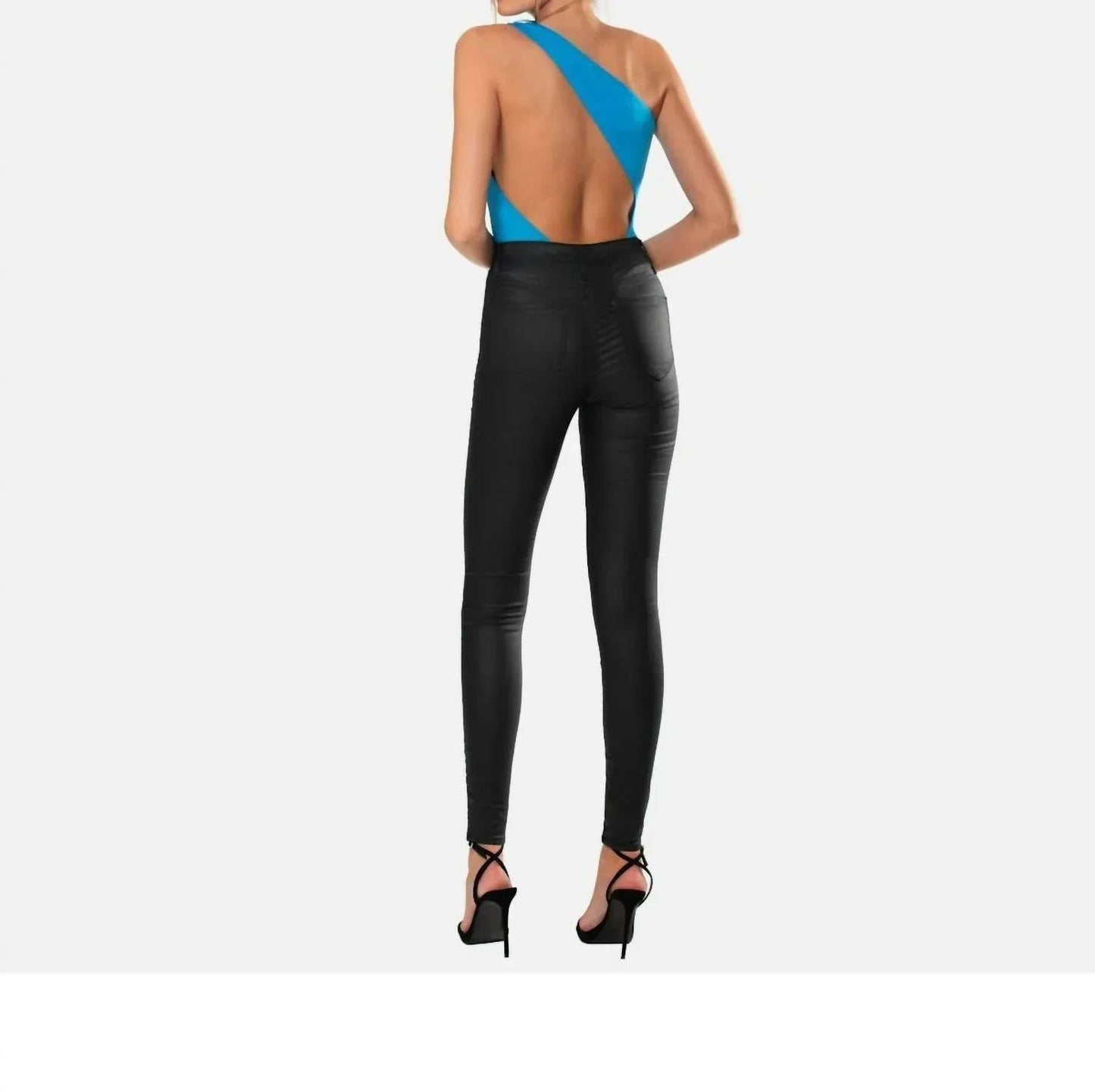 Ezra Asymmetrical Bodysuit Back Cut Out