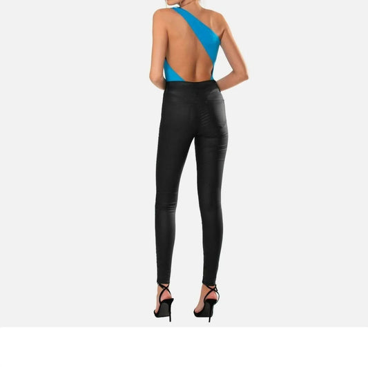 Ezra Asymmetrical Bodysuit Back Cut Out
