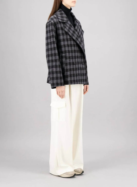 Cropped Outdoor Gingham Jacket