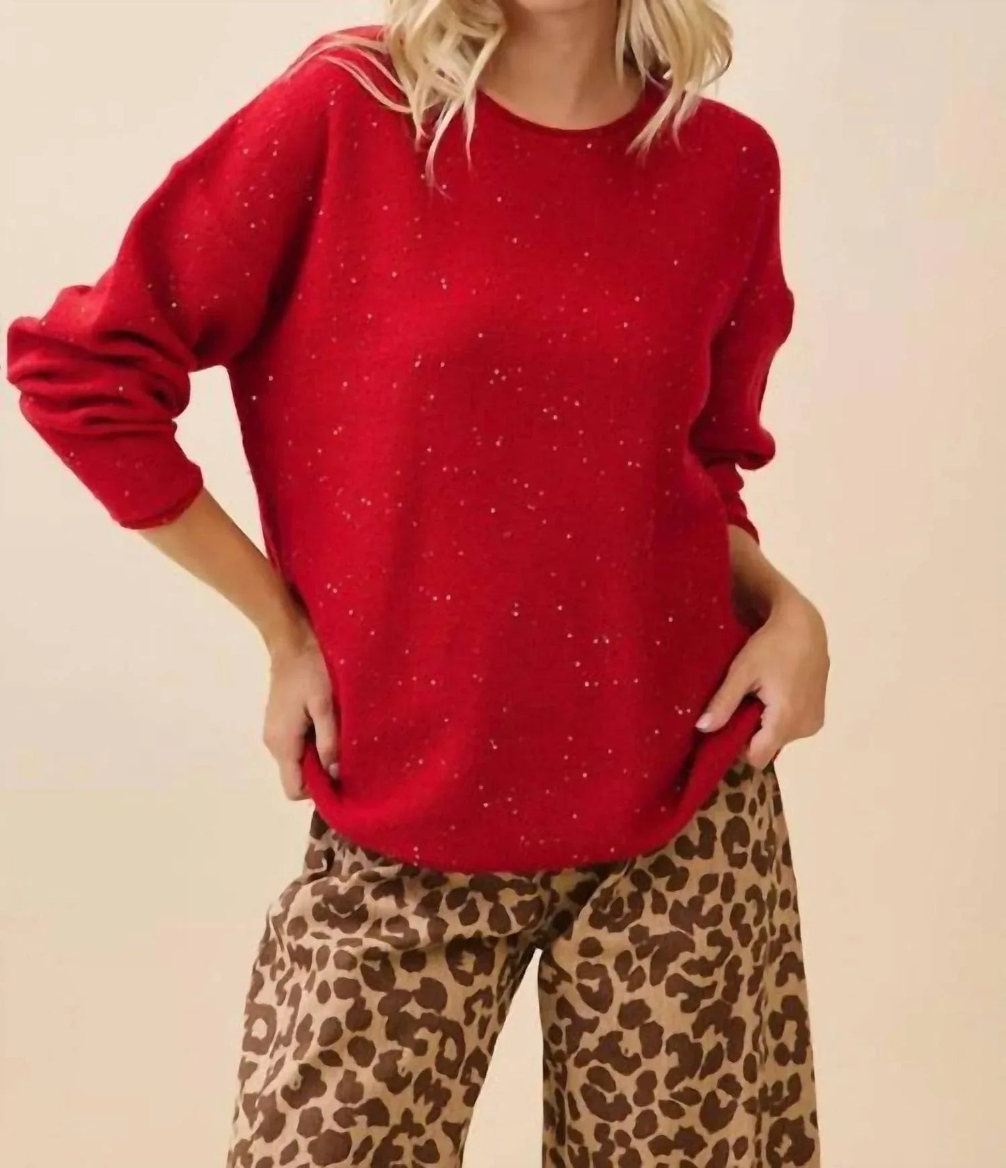 Ruby-Glanz-Pullover