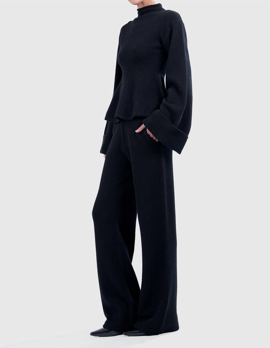 Beatrice Knitted Straight Leg Pants