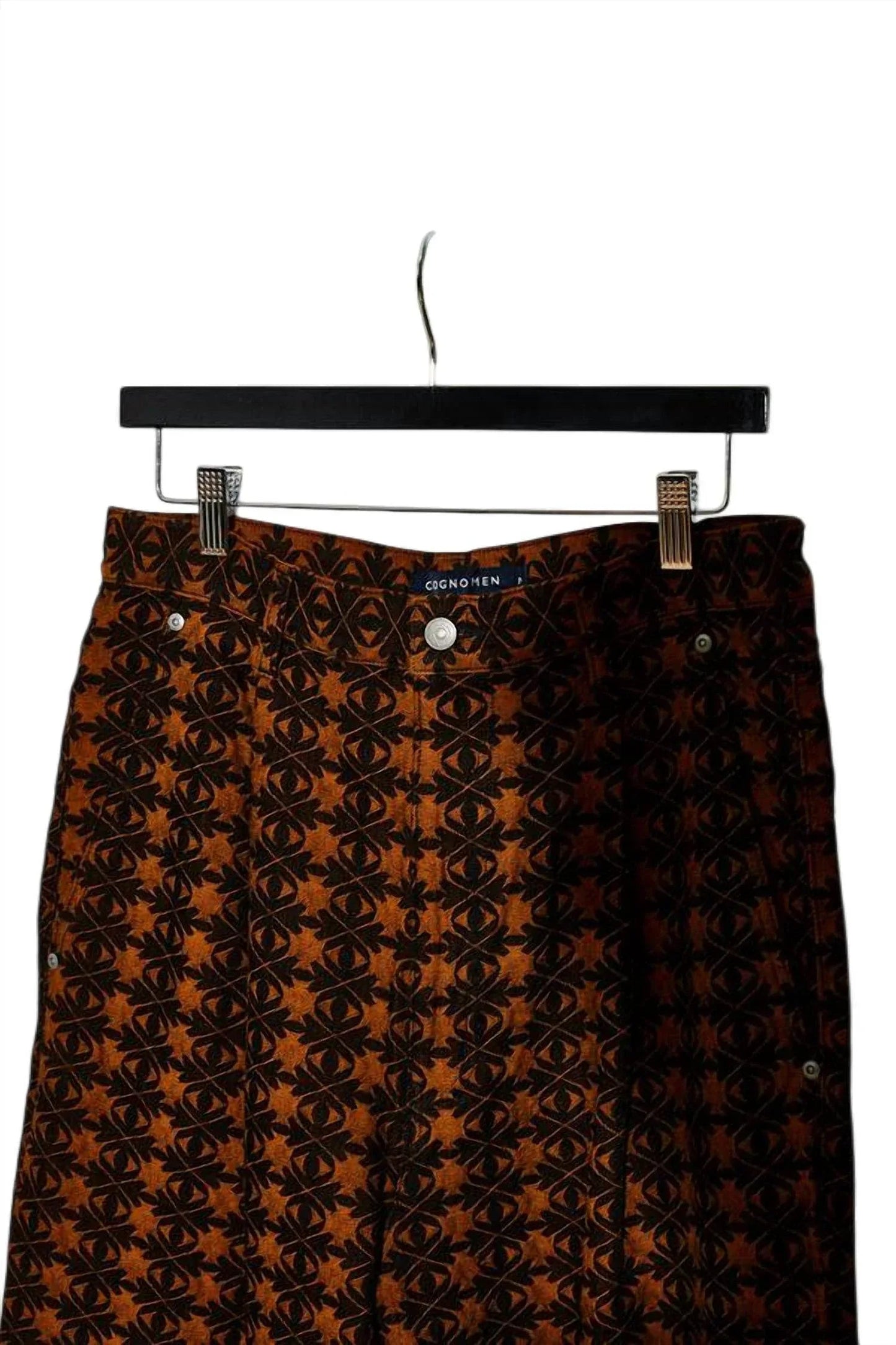 Men Jacquard Denim Pant