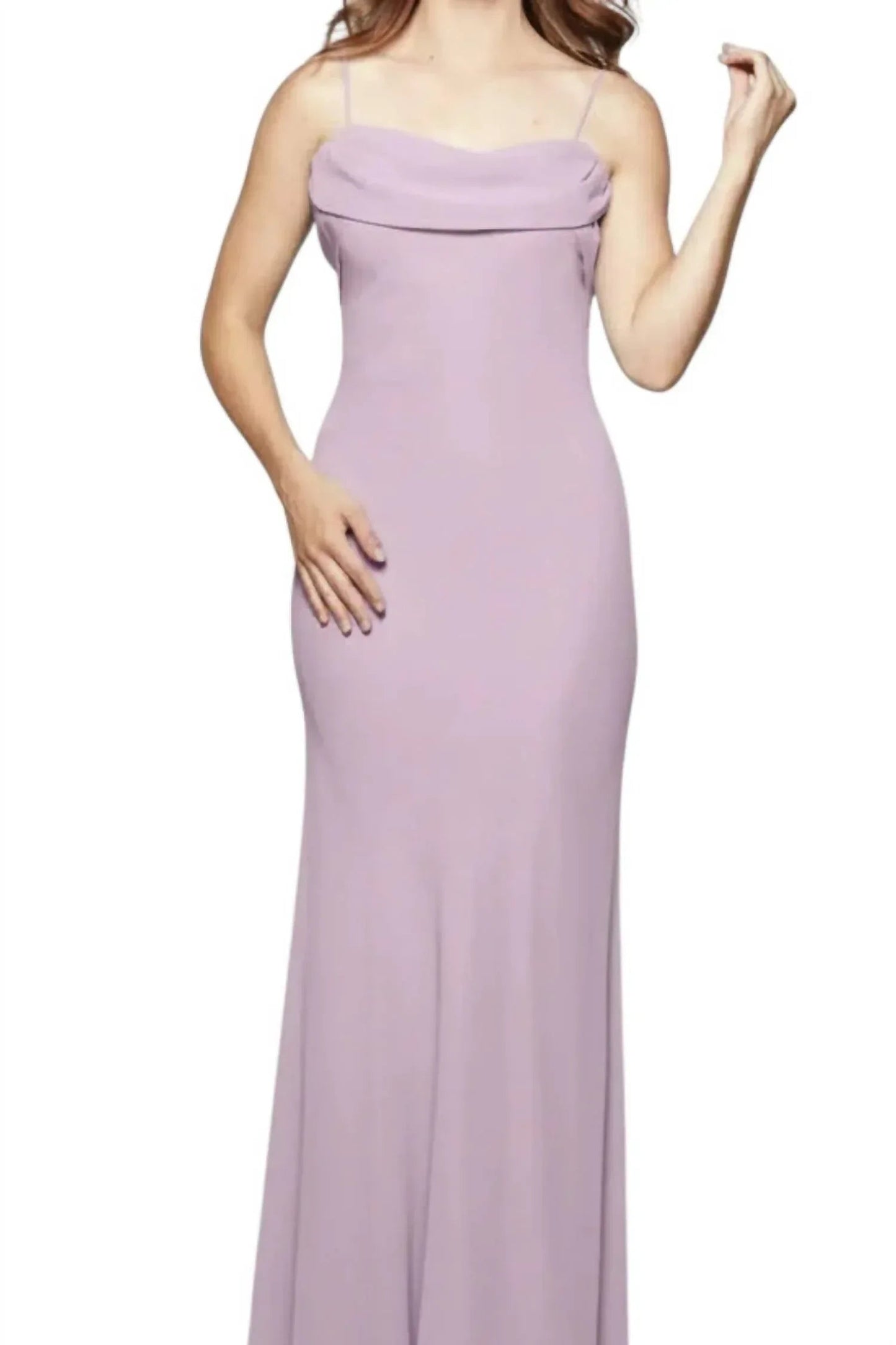 Flowing Cowl Neck Muse Maxi Dress