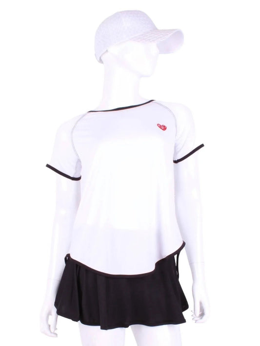Women's Tie Back Short Sleeve Tennis Tee