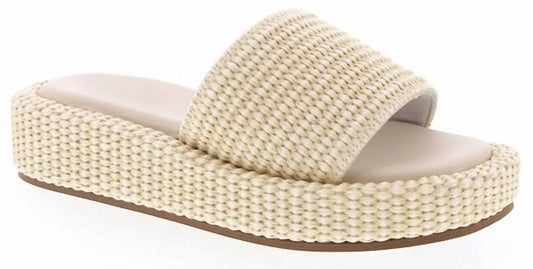 Women's Raffia Slip-on Sandals
