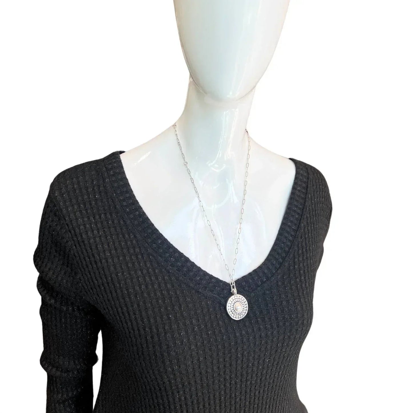 Women's Waffle Shimmer Top