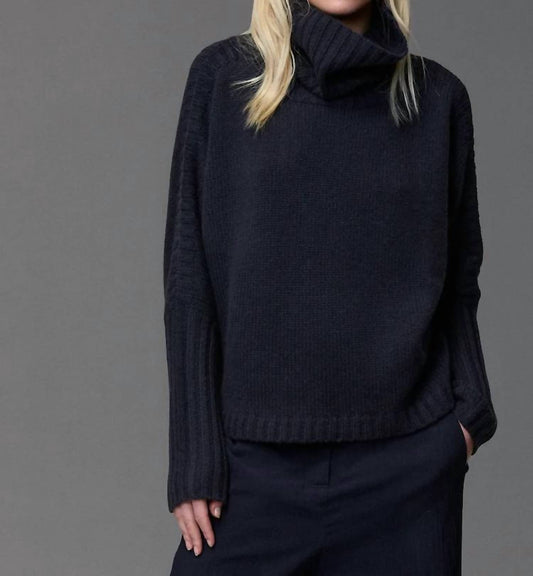 Bat Sleeve Cashmere Turtleneck Sweater