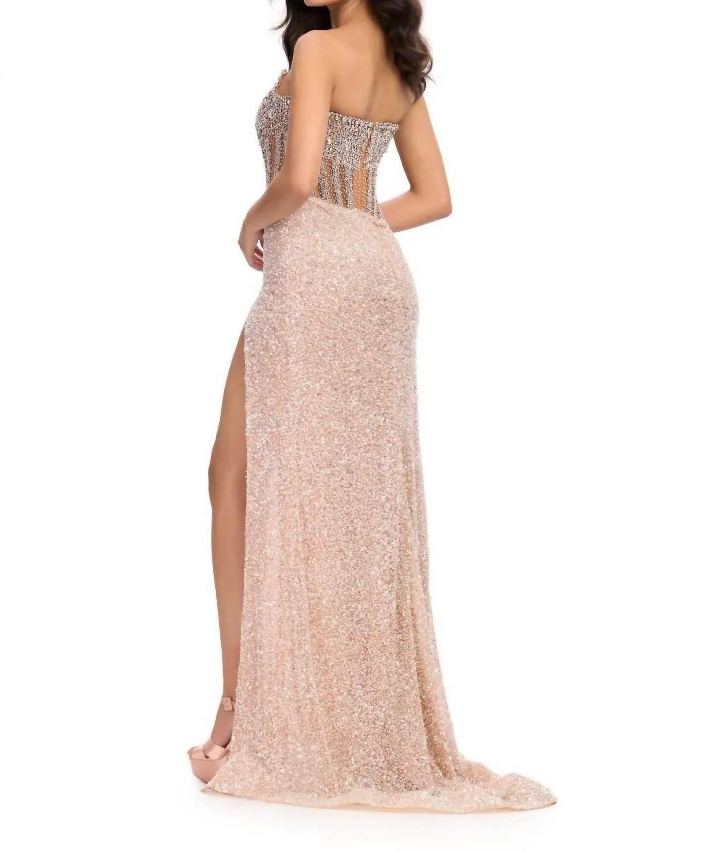 Dazzling Fully Hand Beaded Gown