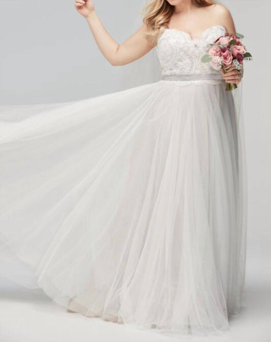 Della Strapless Plus Bridal Gown