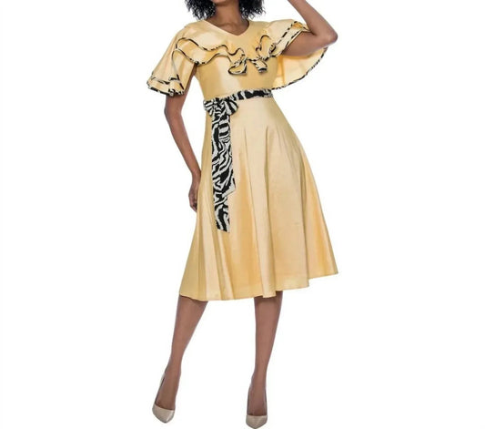 Midikleid mit Tigerprint