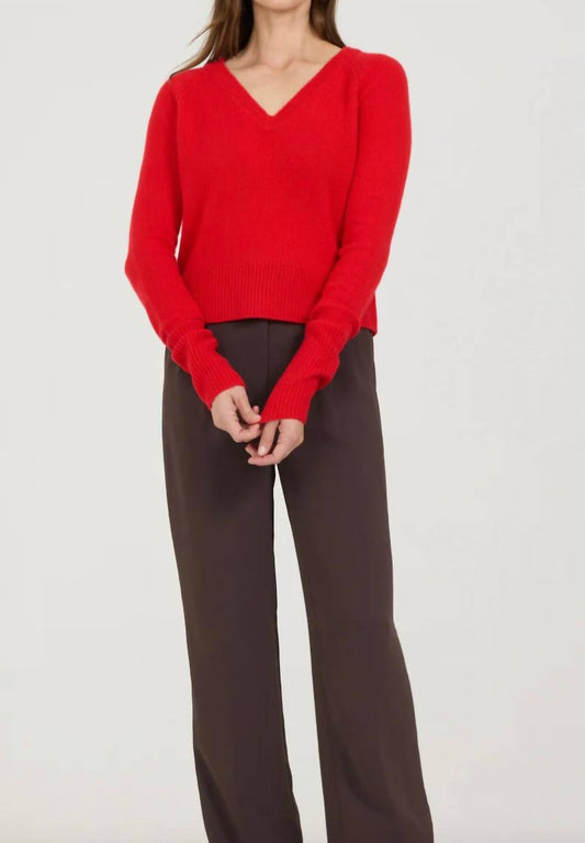 Blakely Cashmere V-neck Top