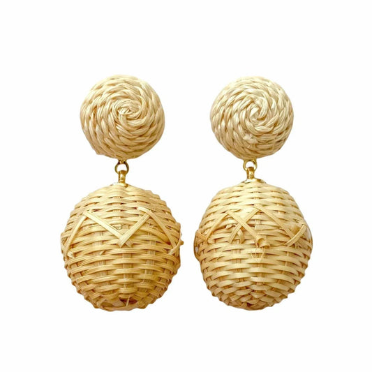 Women's Grace Rattan Earrings