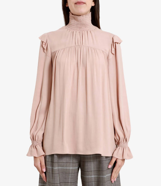 Hochgeschlossene Bluse