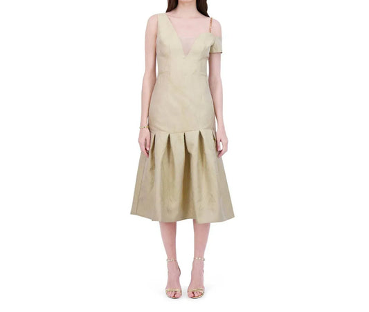 Teegarten schulterfreies Midikleid