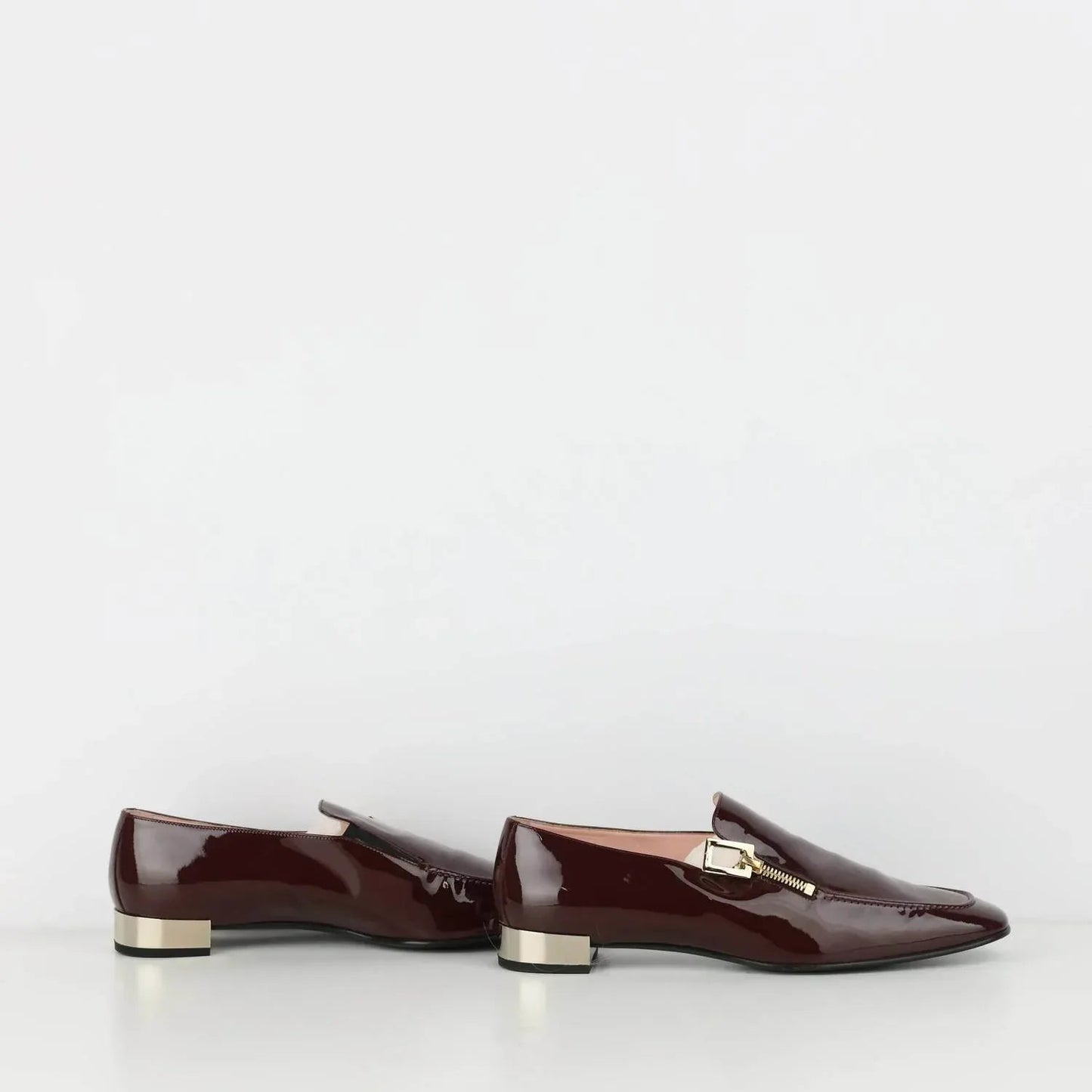 Damen-Loafer Polly aus Lackleder mit Reißverschluss