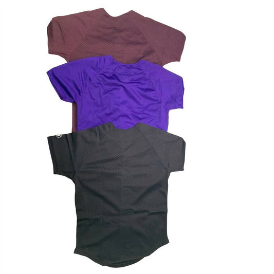 Youth Button Down Sport Mesh Short Sleeve Shirts - 3-Pack