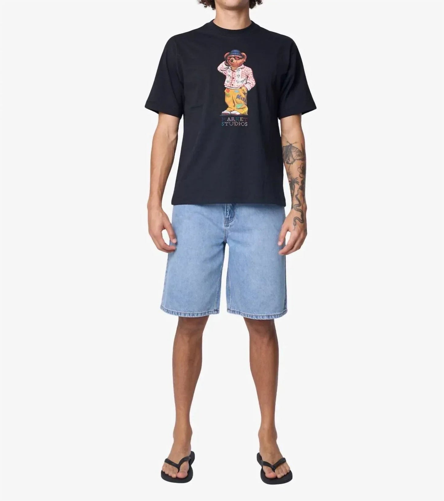 Folk Fitted Bear T-shirt
