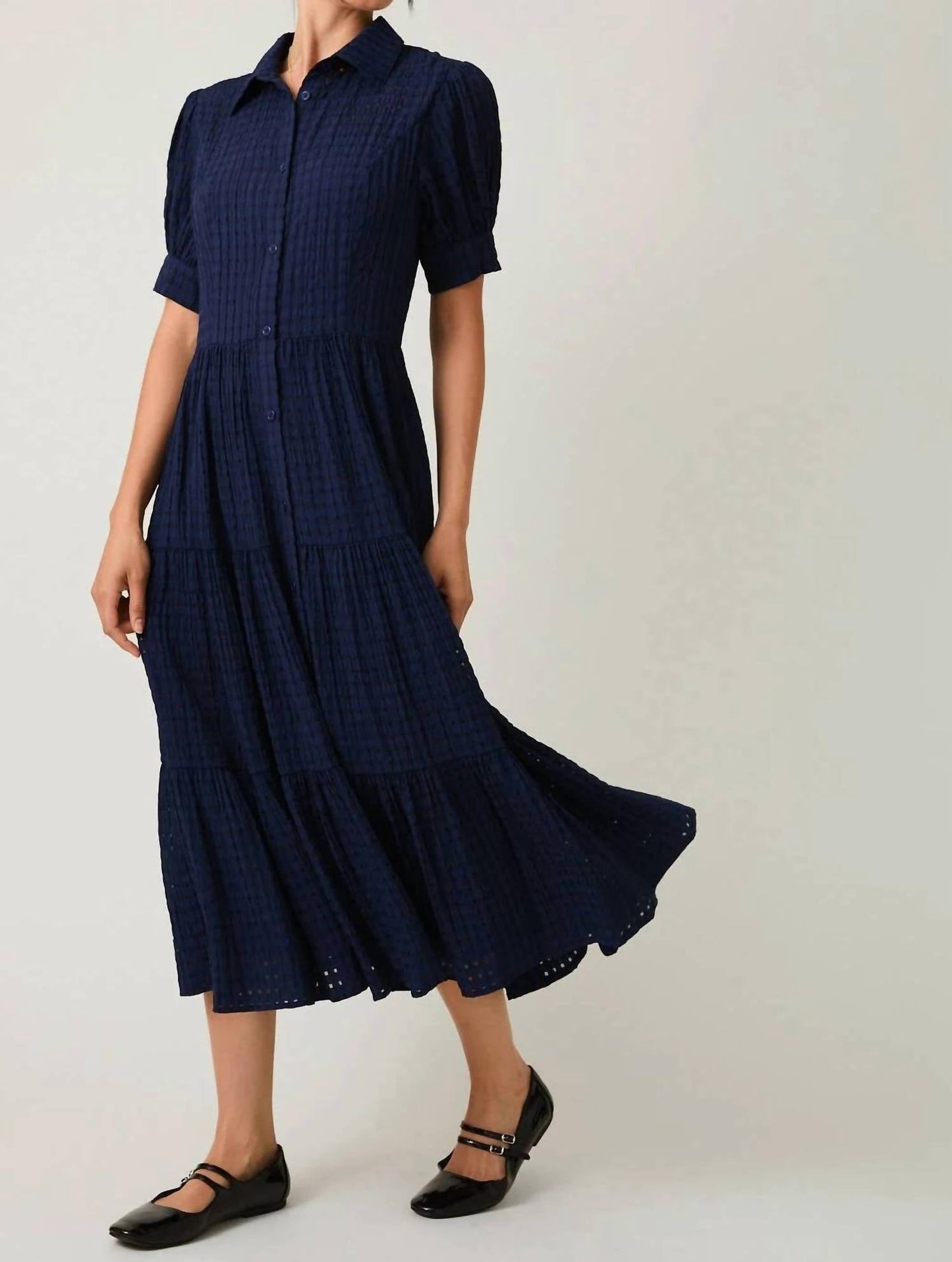 Madeleine Hemdblusenkleid midi