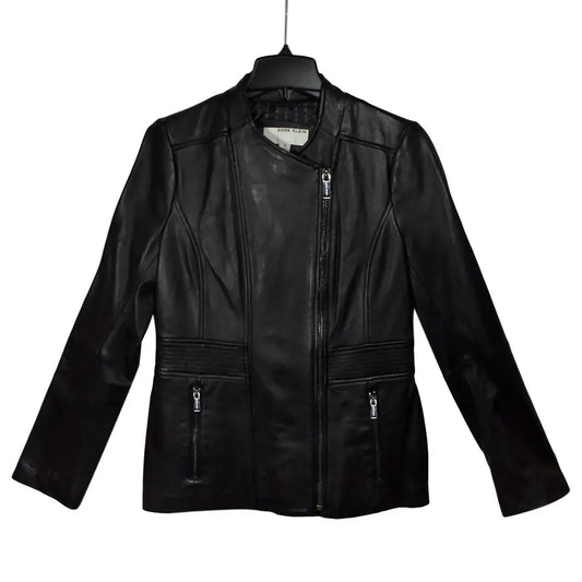 Women's Leather Scuba Jacket
