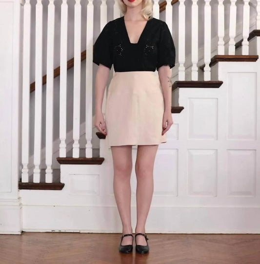 Zhenya Linen Skirt