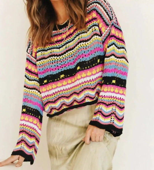 Crochet Long Sleeve Sweater