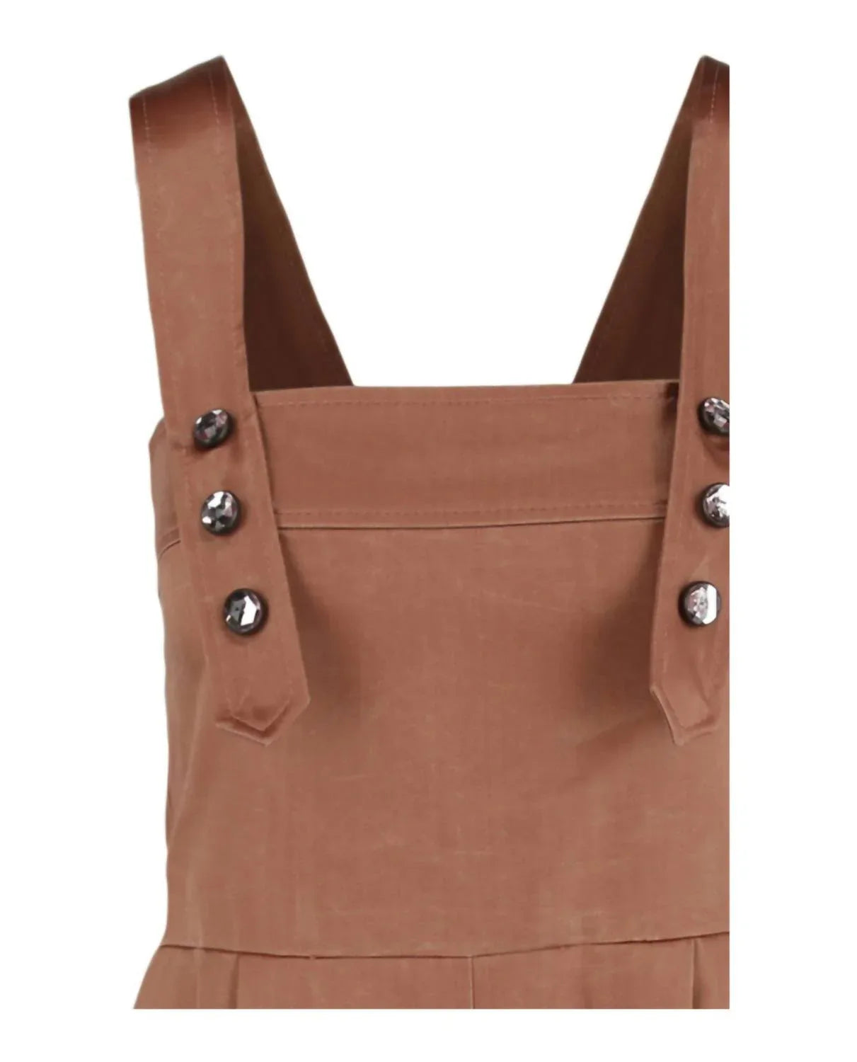 Damen ärmelloser Playsuit mit Schmucksteinen