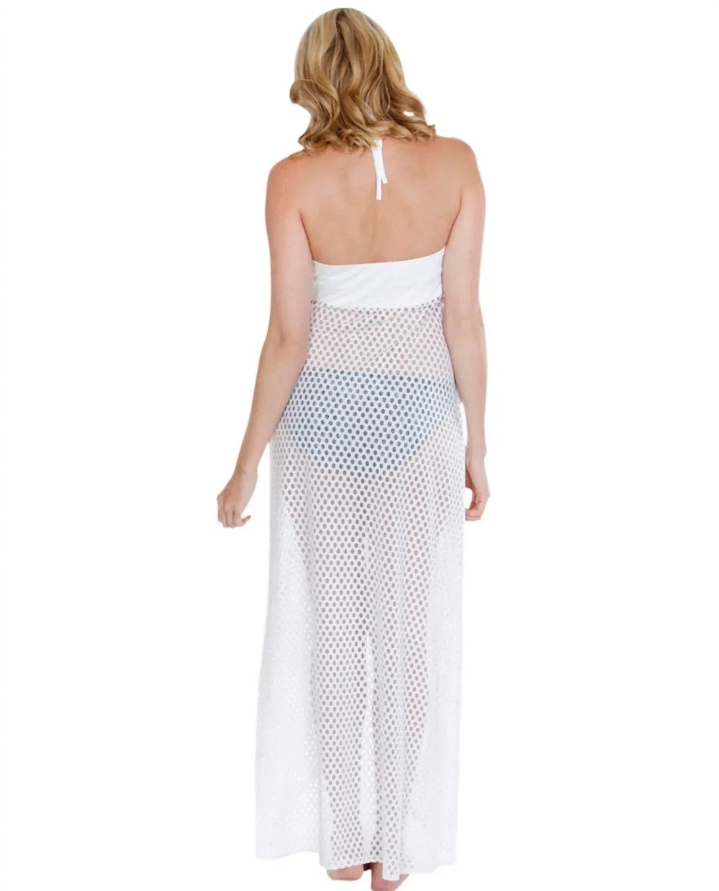 Spot On Bandeau High-Low Cover-up mit Frontschlitz