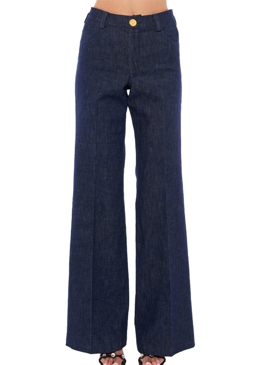 Denim Wide Leg Trouser
