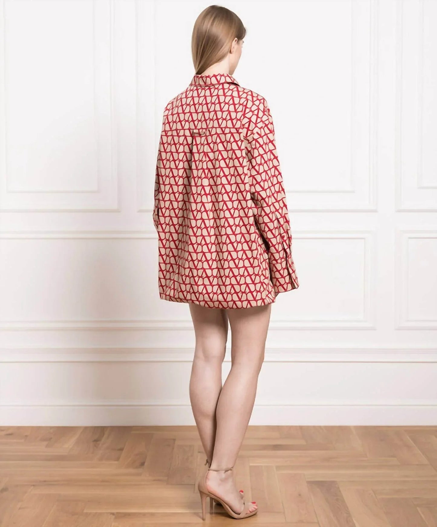 Hemdblusenkleid mit Toile Iconographe-Print
