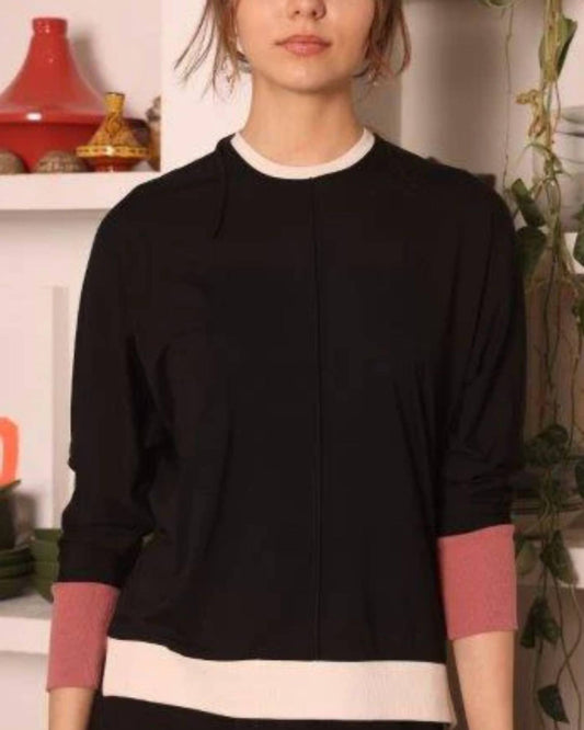 Crewneck With Dolman Sleeve Top