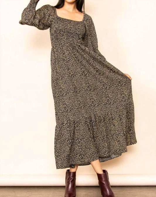 Women's Leopard Maxi Dress