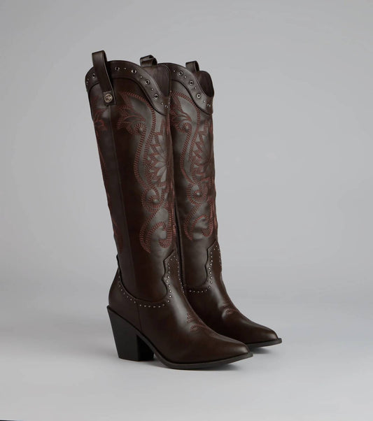 Women's Studded Cowgirl Boots