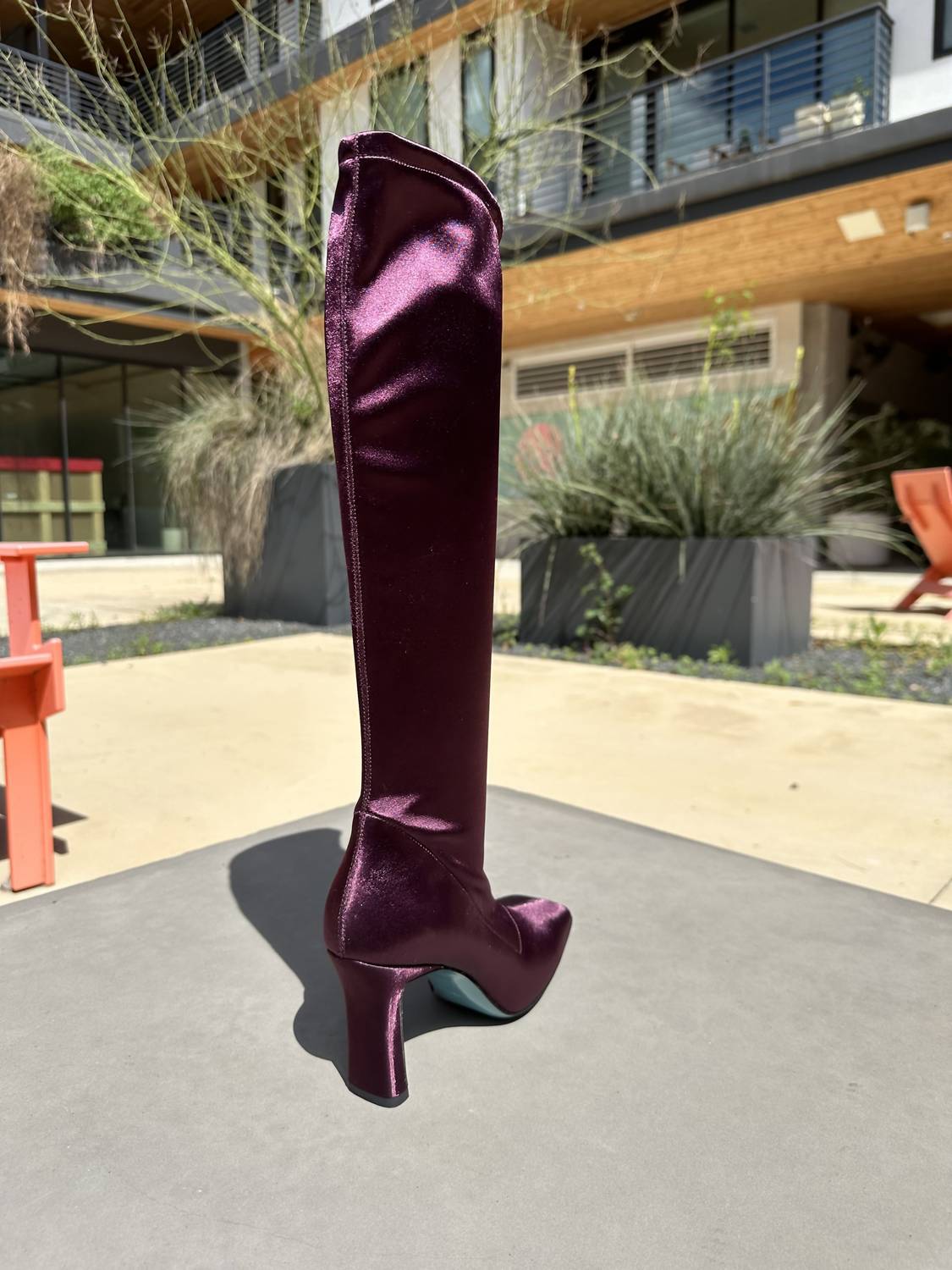 Damen-Leonida-Kniehohe Stiefel mit Absatz