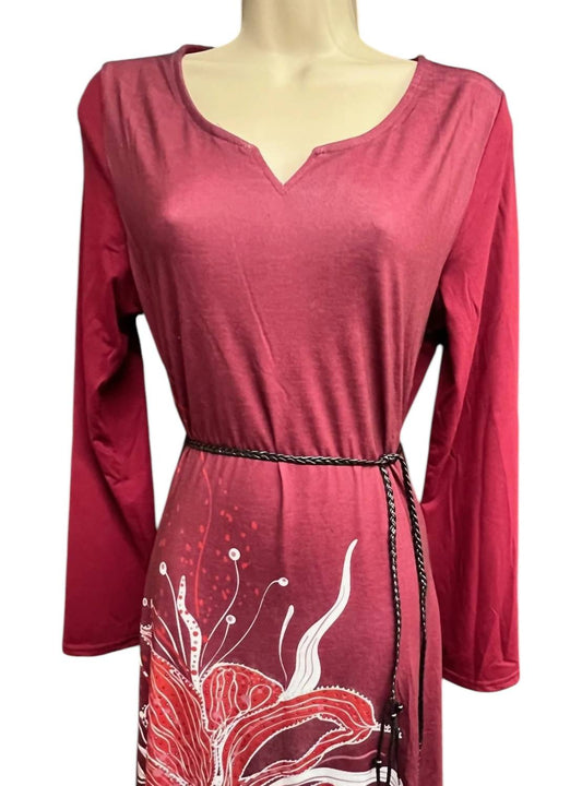 Women's Belted Beauty Jersey Dress