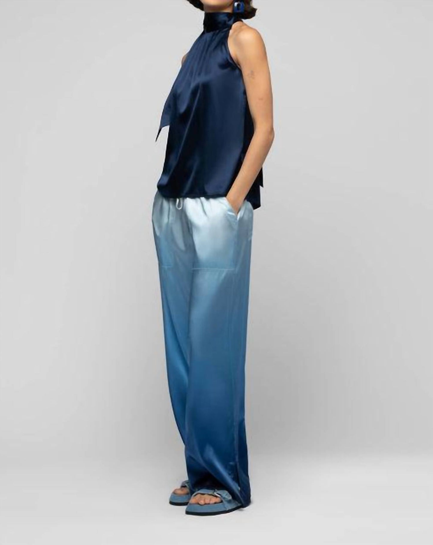 Taymee Silk Sleeveless Top