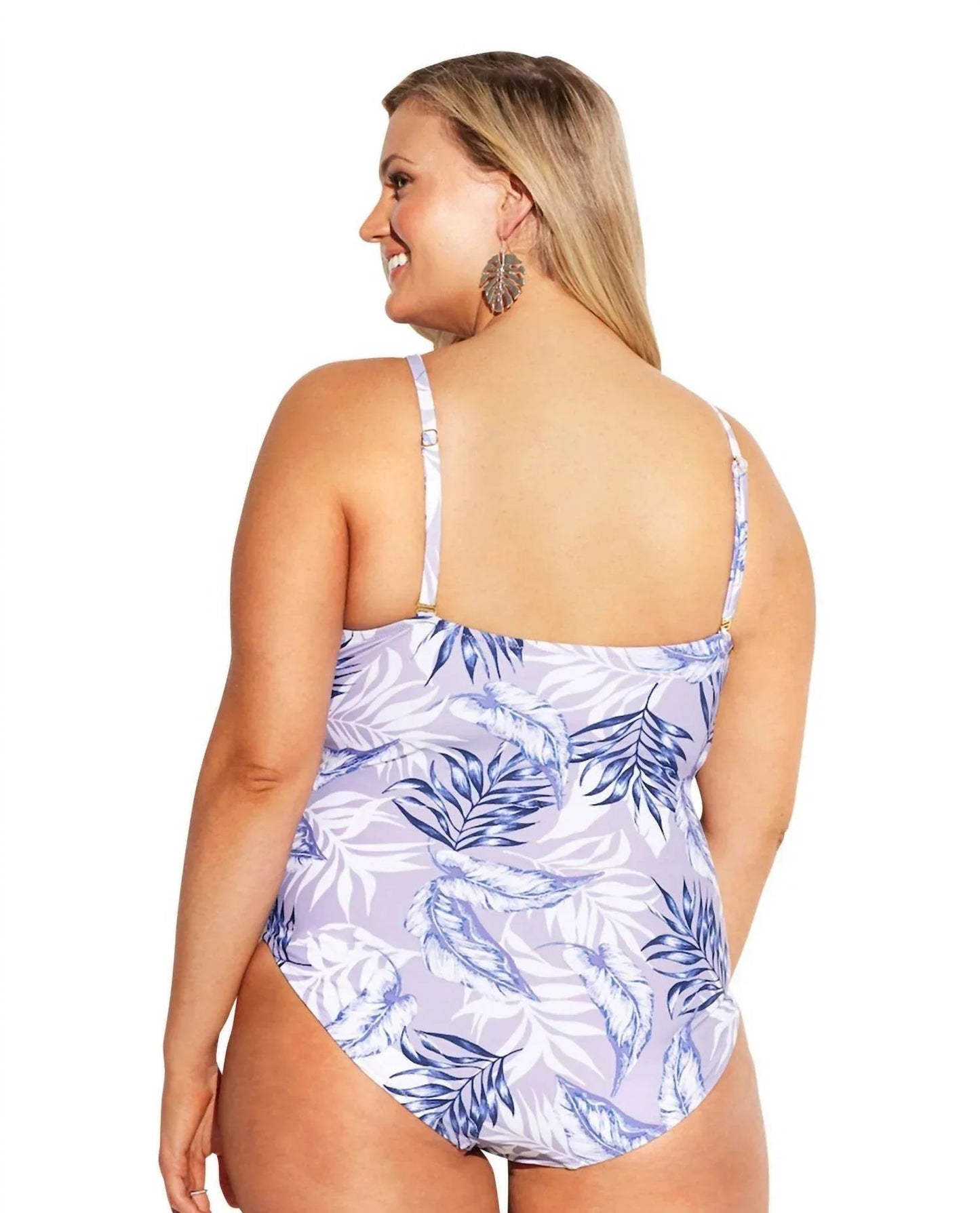 Curve Ola Lace High Neck One Piece Badeanzug – Übergröße