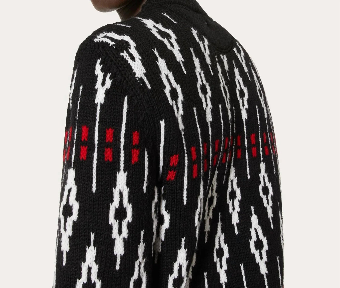 Pullover mit geometrischem Muster und Rundhalsausschnitt