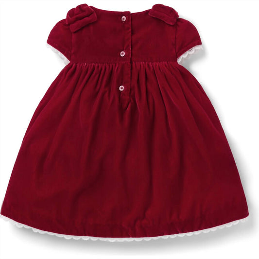 Girl's Bow Short Sleeve Dress