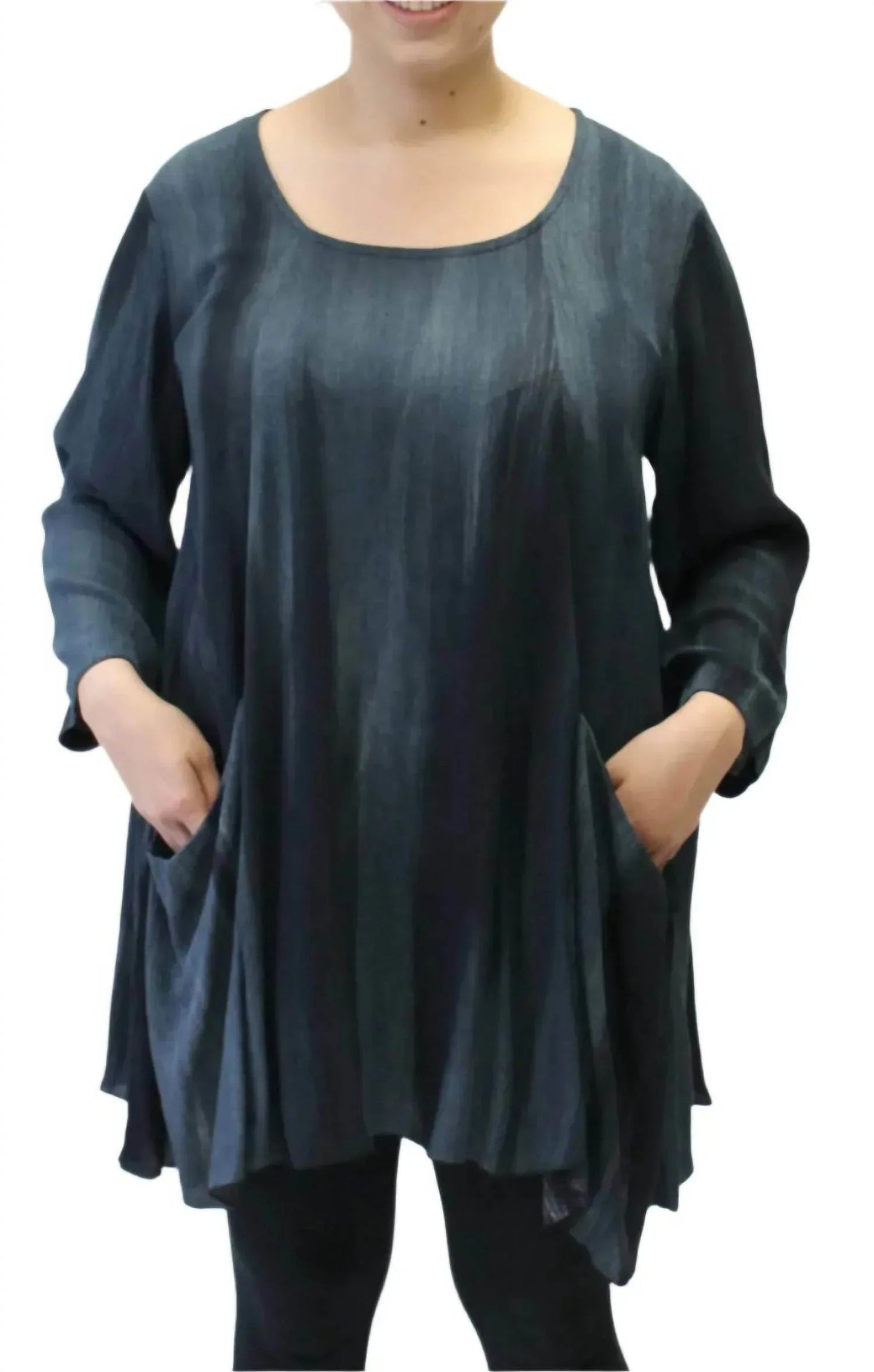 Hand Painted Two Pocket Swing Tunic
