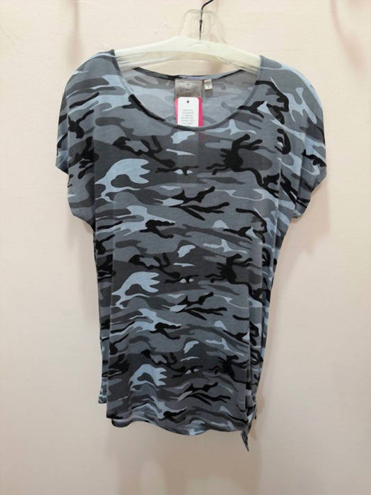 Women's Side Tie Camo Top