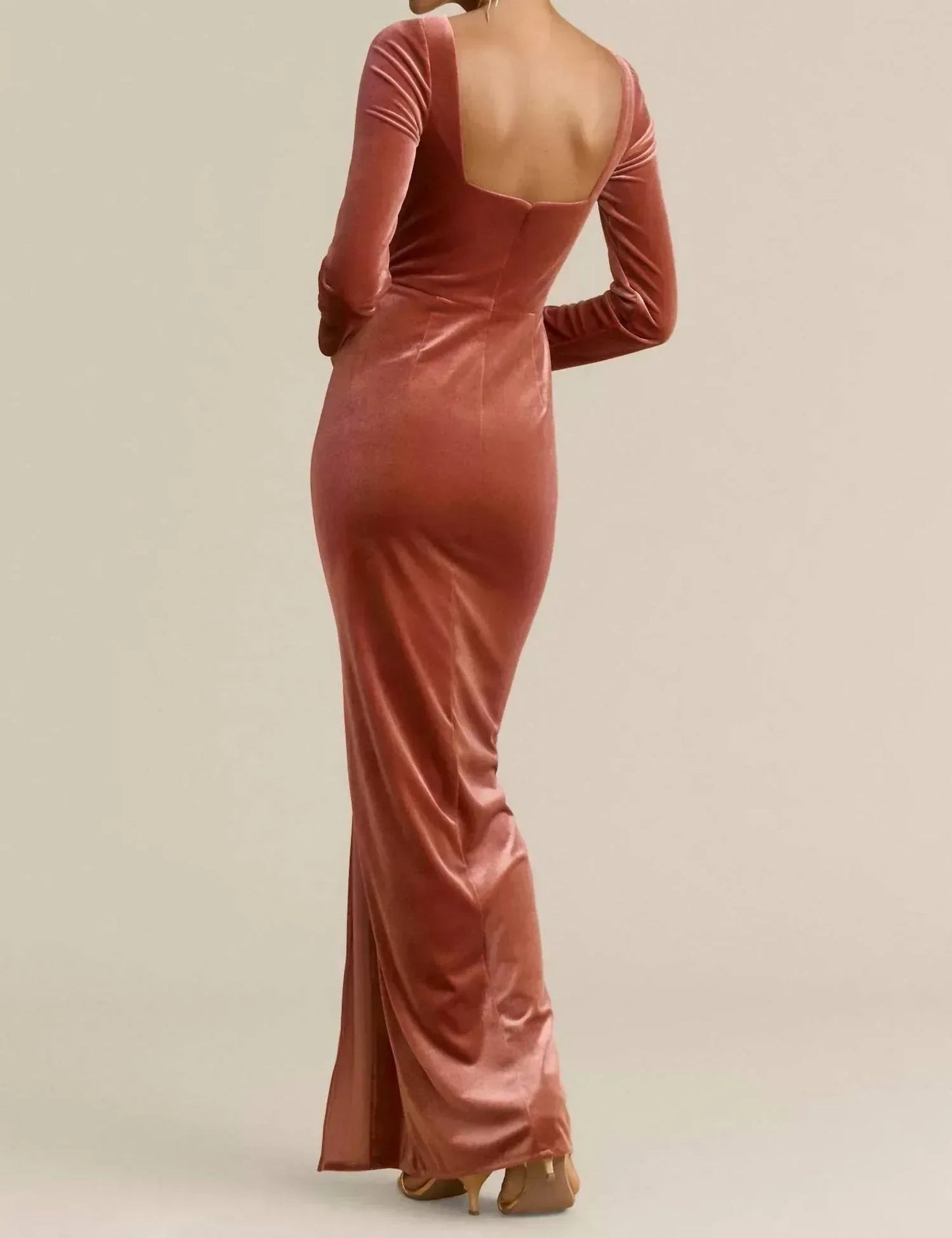 Rachel Long Sleeve Square Neck Dress