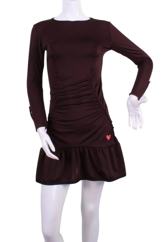 Women's Long Sleeve Monroe Solid Tennis Dress
