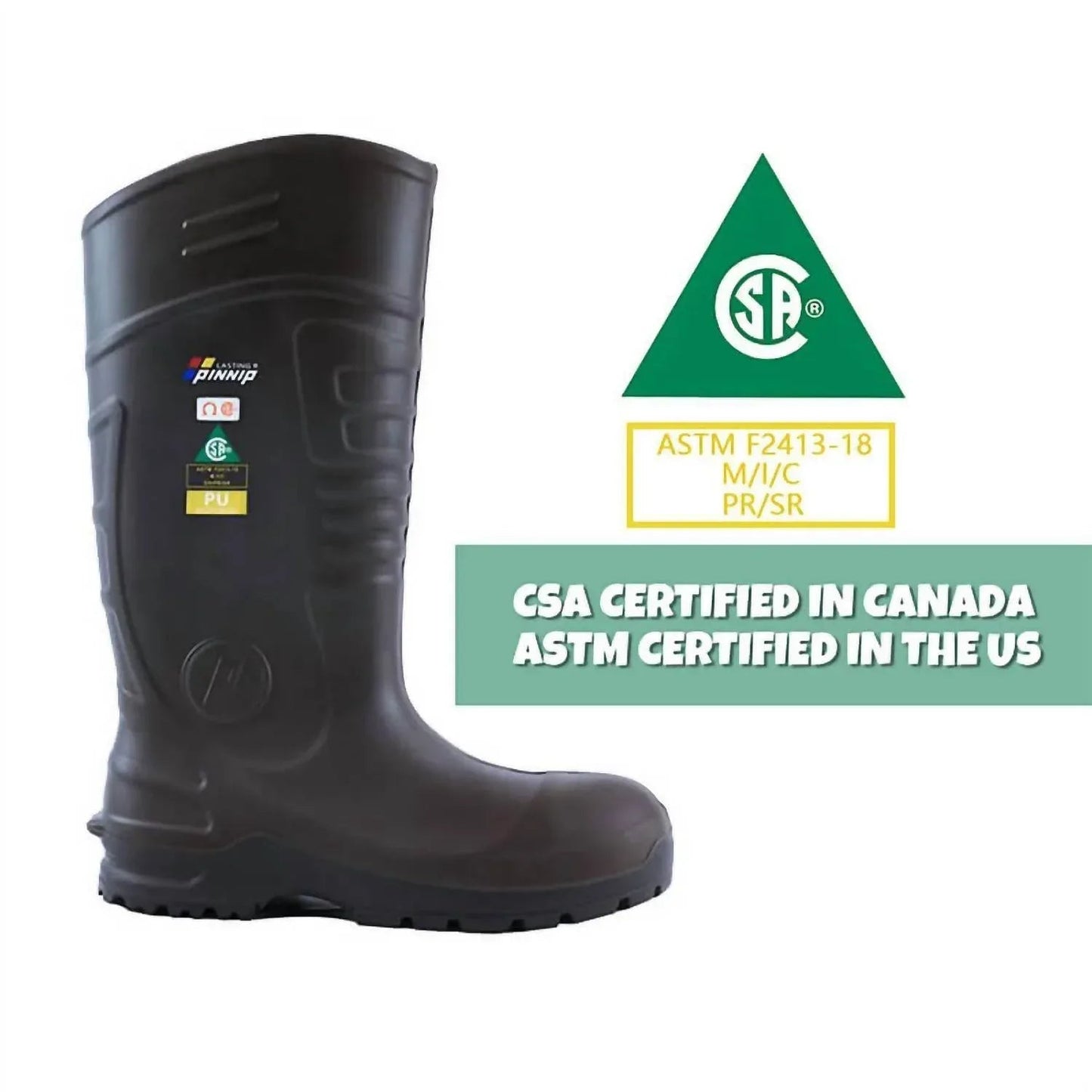 Men's Csa Approved Waterproof Steel Toe Safety Boots